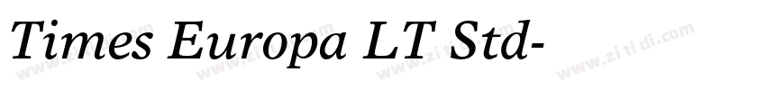 Times Europa LT Std字体转换